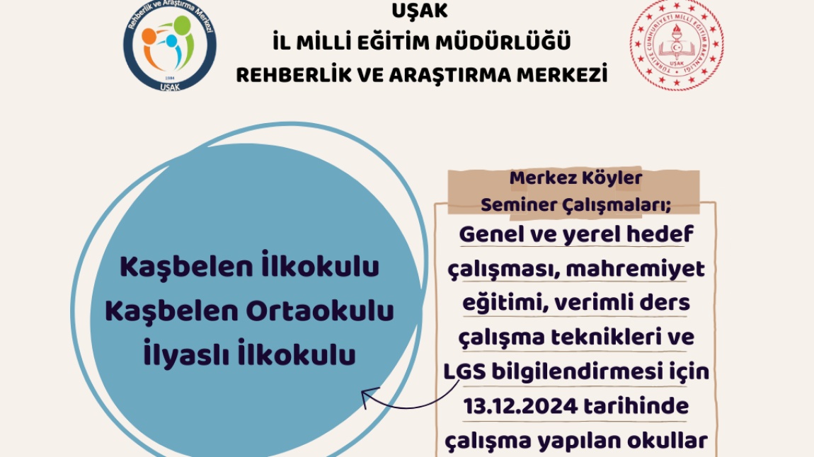 2024-2025 EĞİTİM ÖĞRETİM YILI SEMİNER ÇALIŞMALARIMIZ MERKEZ İLÇEYE BAĞLI KÖYLERDE DEVAM EDİYOR.